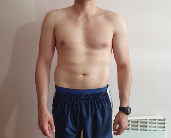 Body Type Two (BT2) Male - Fellow One Research Body Type Shape Test - The Four Body Types Research Participant 675