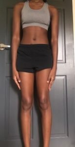 Body Type One (BT1) Female - Fellow One Research Body Type Shape Test - The Four Body Types Research Participant 696