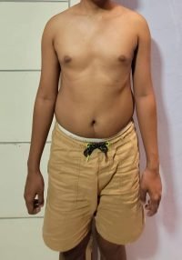 Body Type Two (BT2) Male - Fellow One Research Body Type Shape Test - The Four Body Types Research Participant 694