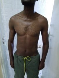 Body Type One (BT1) Male - Fellow One Research Body Type Shape Test - The Four Body Types Research Participant 701