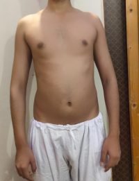 Body Type Two (BT2) Male - Fellow One Research Body Type Shape Test - The Four Body Types Research Participant 706