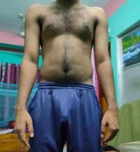 Body Type Two (BT2) Male - Fellow One Research Body Type Shape Test - The Four Body Types Research Participant 708